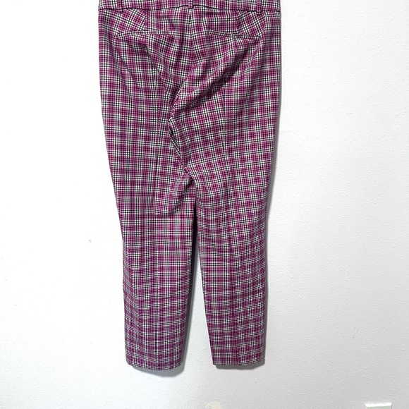 J. Crew Cameron slim crop pant in pink plaid 6 - Picture 6 of 9